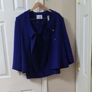 Le Suit Women's Royal Blue Suit